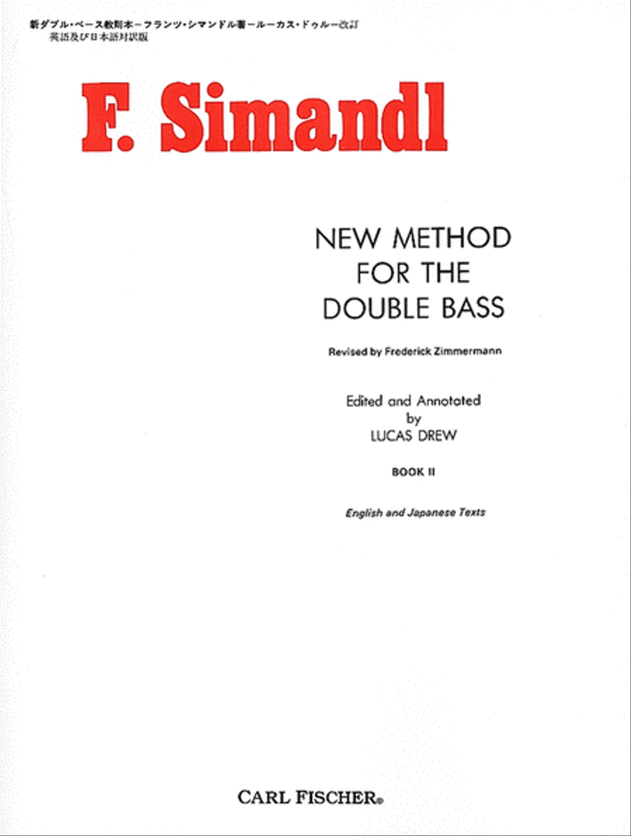 New Method for the Double Bass