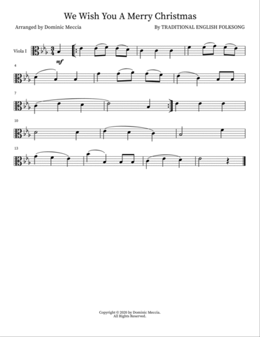 We Wish You A Merry Christmas Small Ensemble scores gallery preview page 2