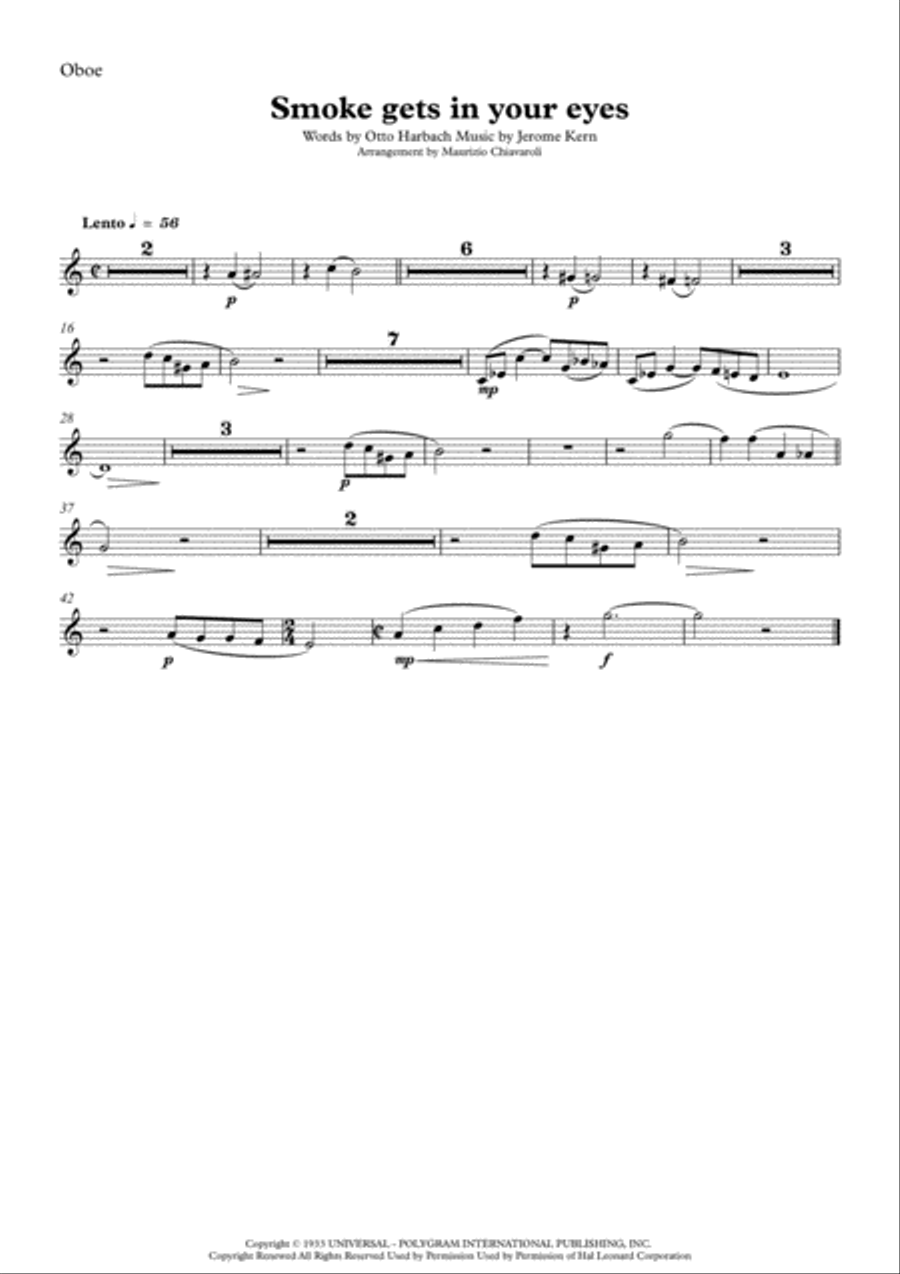 Smoke Gets In Your Eyes Smoke Gets In Your Eyes Woodwind Quartet scores gallery preview page 5