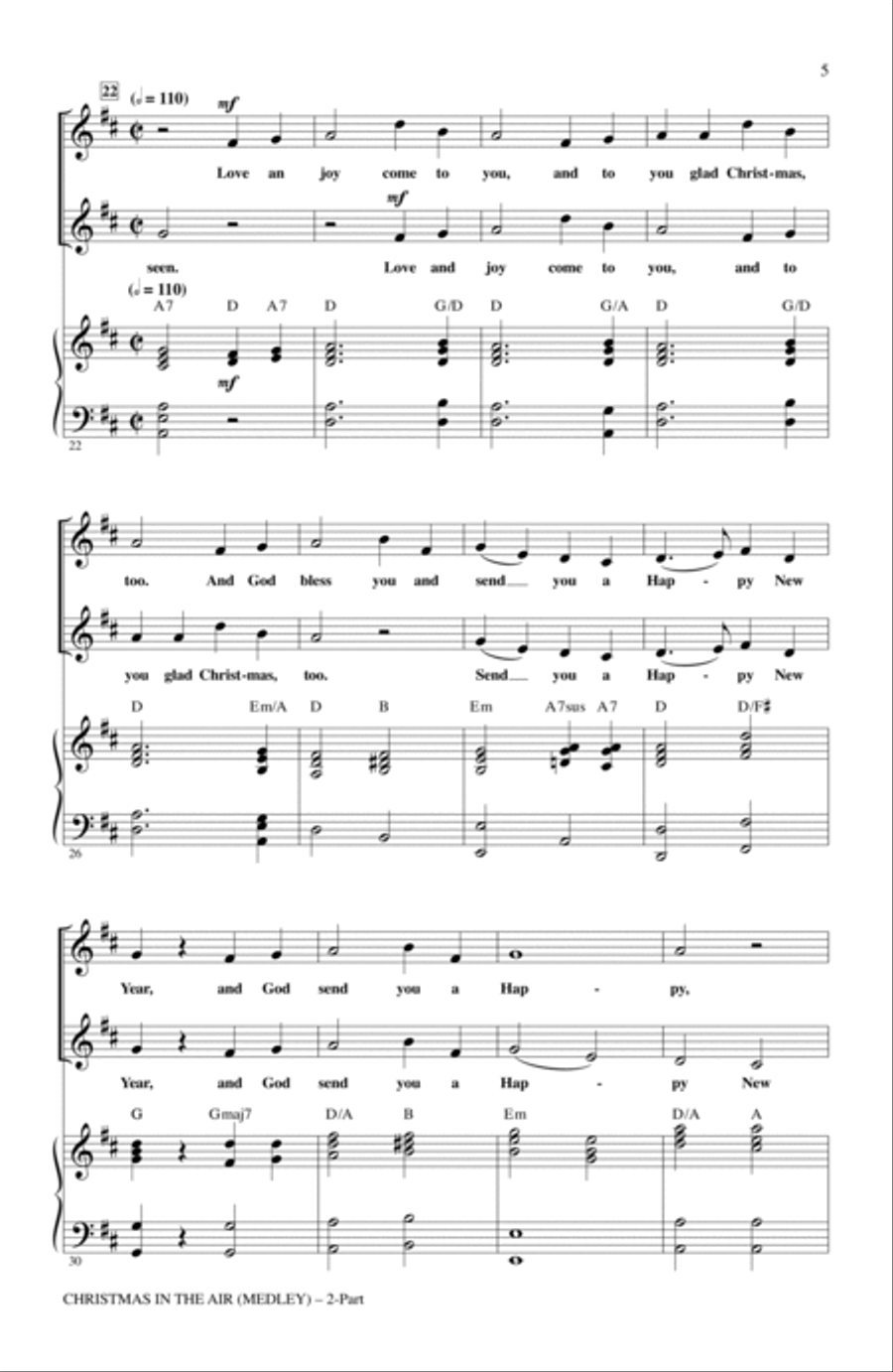 Christmas In The Air (Medley) 2-Part scores gallery preview page 3