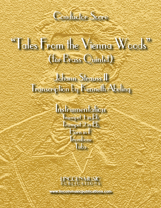 Book cover for Tales From the Vienna Woods (for Brass Quintet)