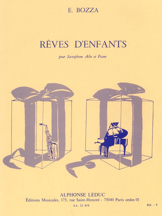 Book cover for Reves D'enfants (saxophone-alto & Piano)