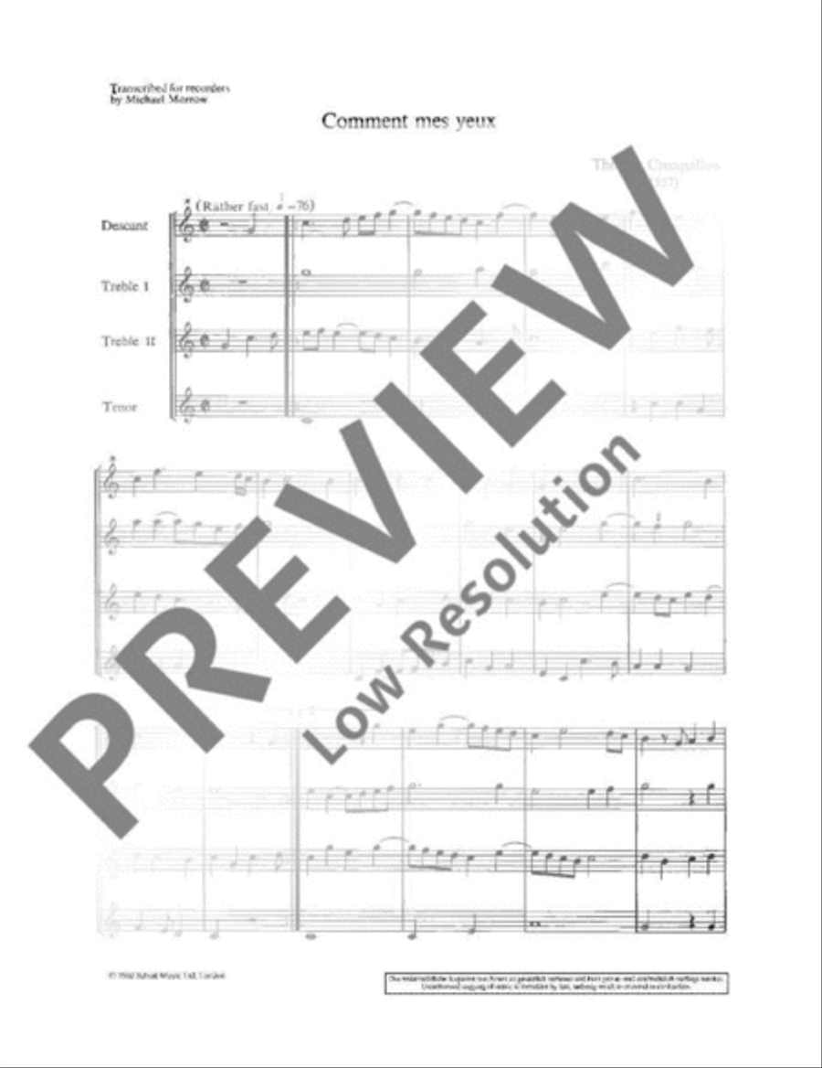 3 Chansons 3 Chansons Recorder scores gallery preview page 3