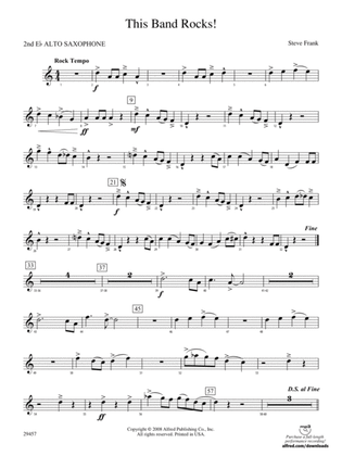 This Band Rocks!: 2nd E-flat Alto Saxophone