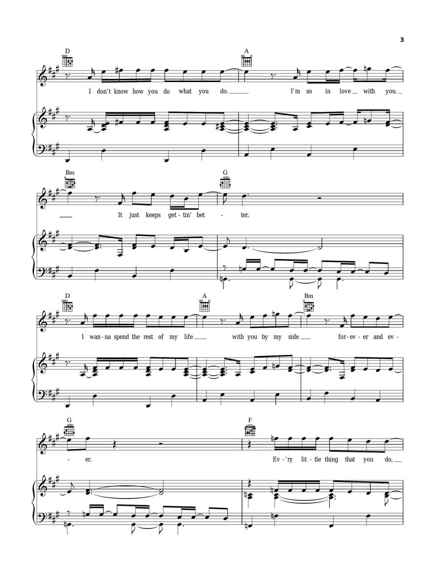 Amazed Piano, Vocal, Guitar scores gallery preview page 3