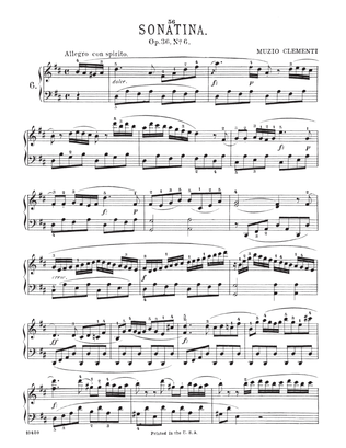 Book cover for Sonatina In D Major, Op. 36, No. 6