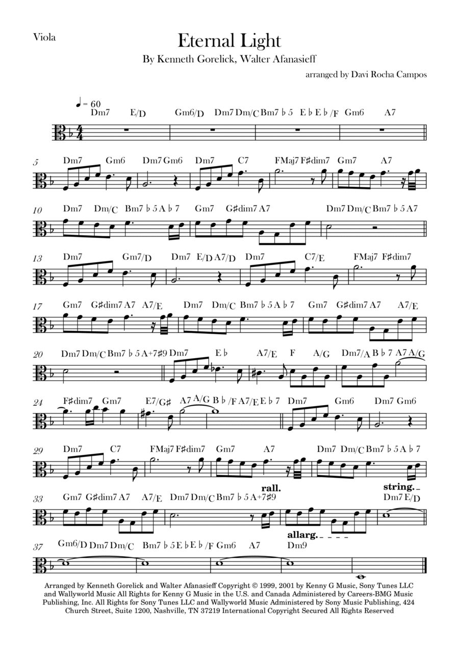 Eternal Light Chamber Music scores gallery preview page 1