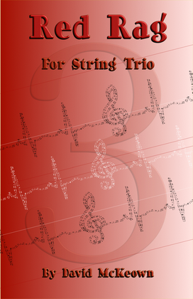 Book cover for Red Rag, a jazz piece for String Trio