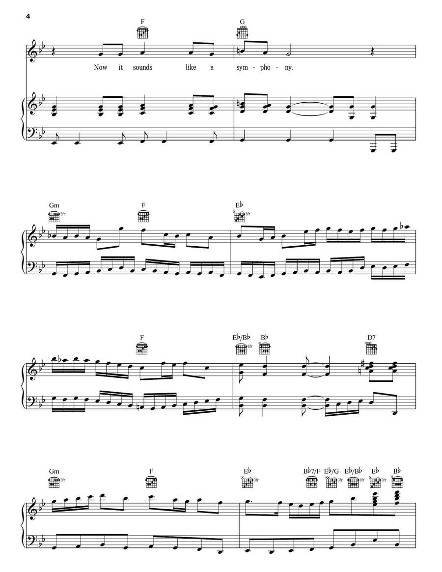 I Wrote A Simple Song Piano, Vocal, Guitar scores gallery preview page 4