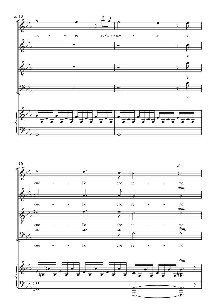 Grande Amore 4-Part scores gallery preview page 4