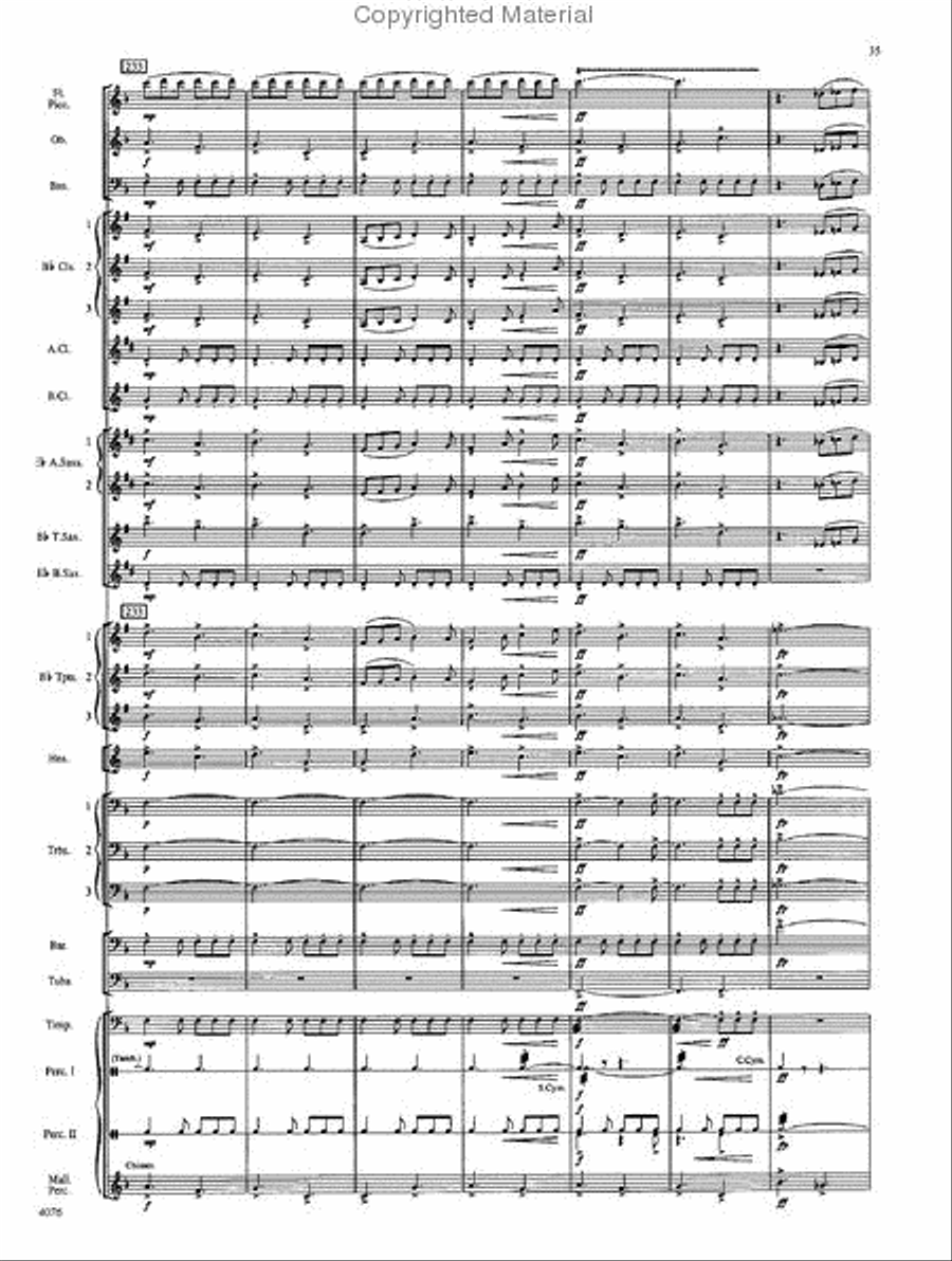 West Highlands Sojourn Concert Band scores gallery preview page 36