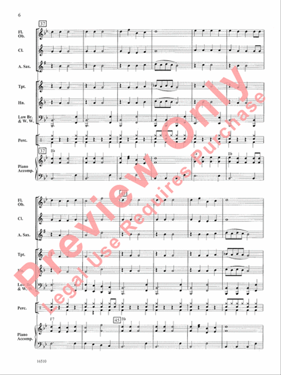 First Rockin' Christmas First Rockin' Christmas Concert Band scores gallery preview page 7