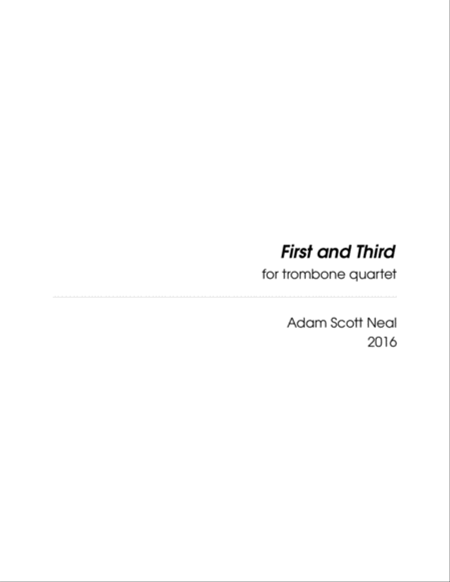 First and Third Trombone Solo scores gallery preview page 3