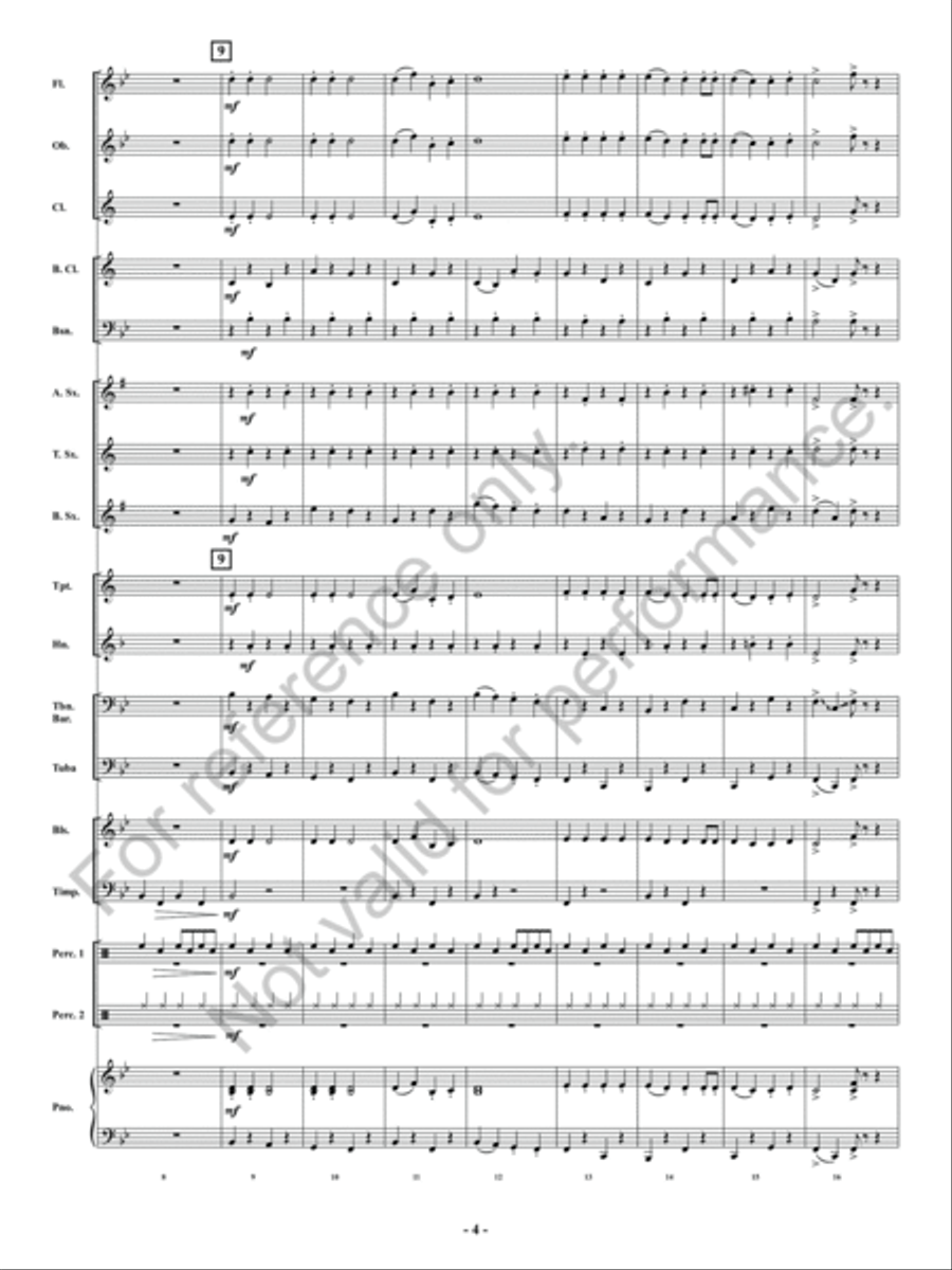 Santa's Holiday Mashup Concert Band scores gallery preview page 5