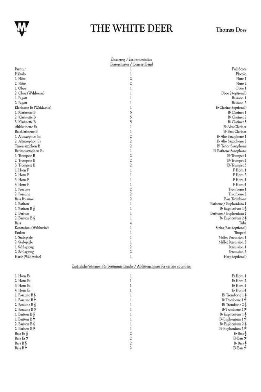 The White Deer Concert Band scores gallery preview page 2