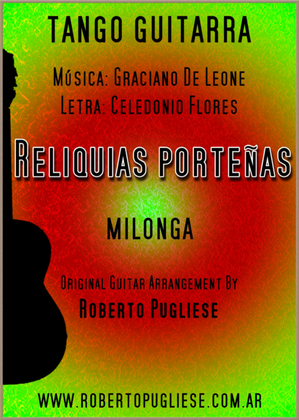 Book cover for Reliquias Porteñas - milonga guitar