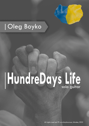 Book cover for HundreDays Life (solo guitar)