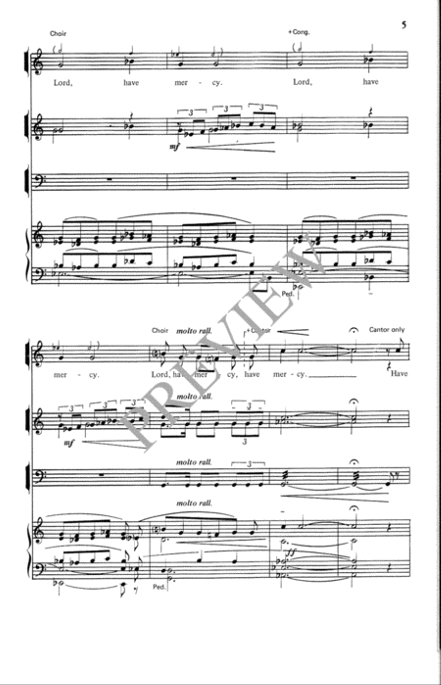 Festive Mass Festive Mass Unison Choir scores gallery preview page 6