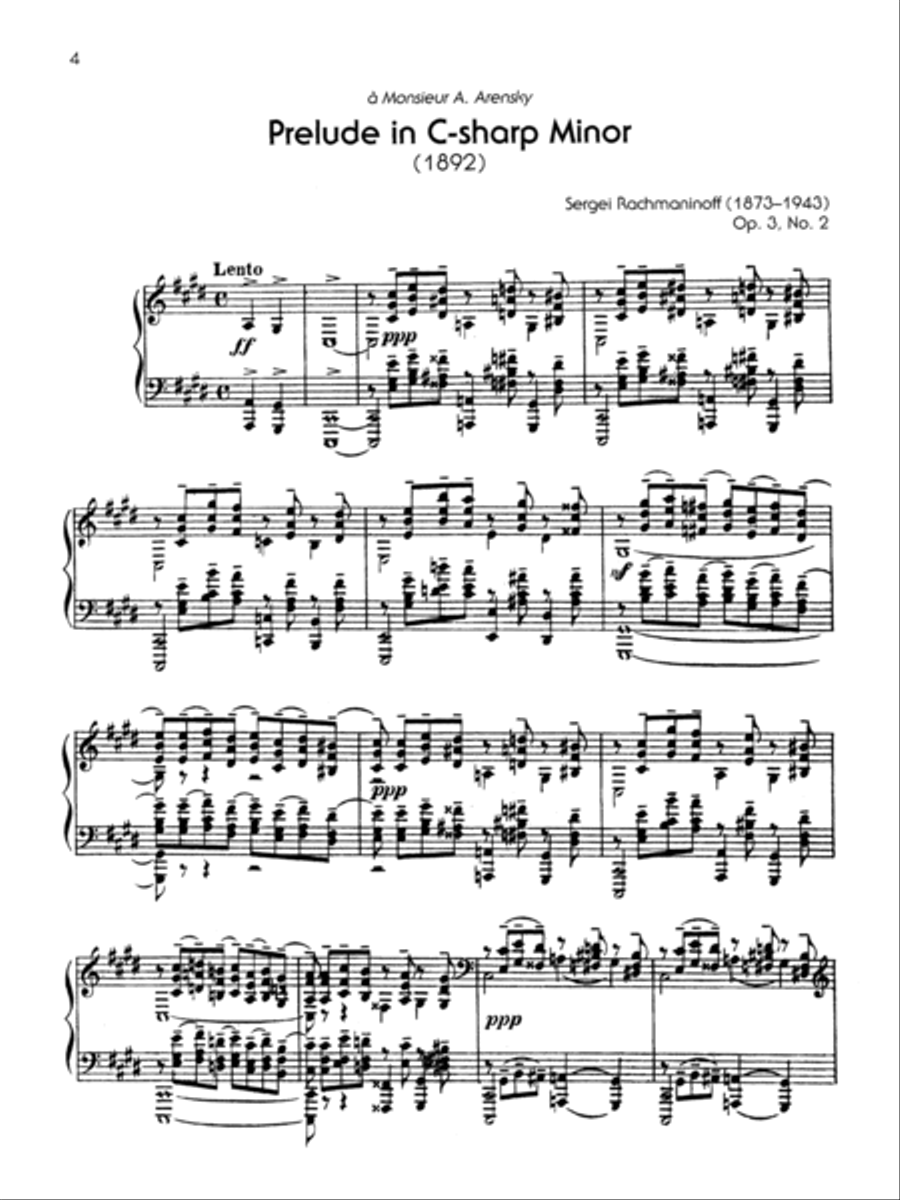 The Piano Works of Rachmaninoff, Volume 1 Piano Solo scores gallery preview page 3