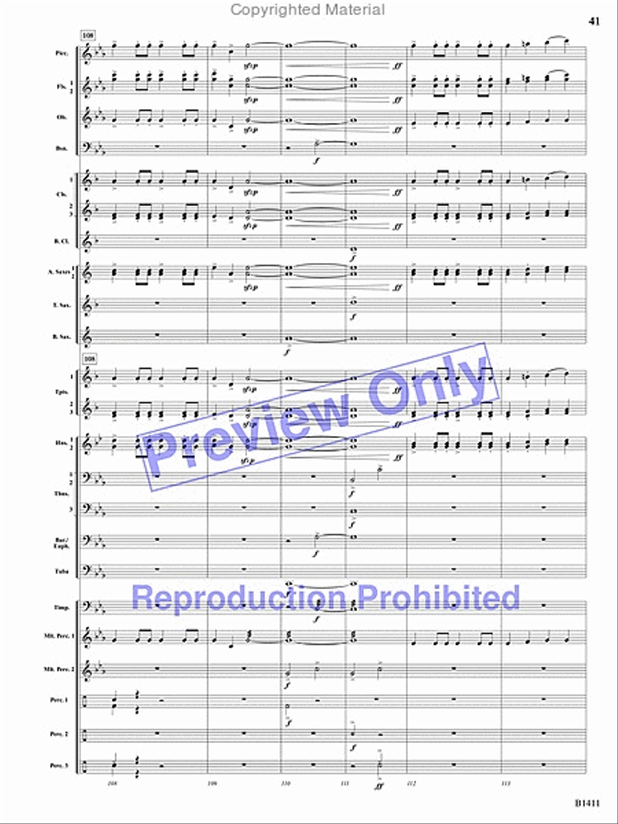 Pirates! Pirates! Concert Band scores gallery preview page 40