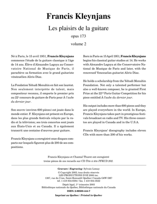 Book cover for Les plaisirs de la guitare, vol. 2 (avec acc. par le prof.)
