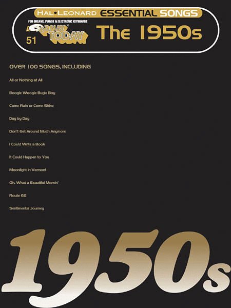 Essential Songs - The 1950s by Various Electronic Keyboard - Sheet Music