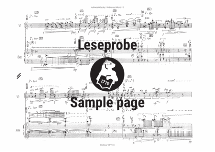 Wolke und Mond Accordion scores gallery preview page 4