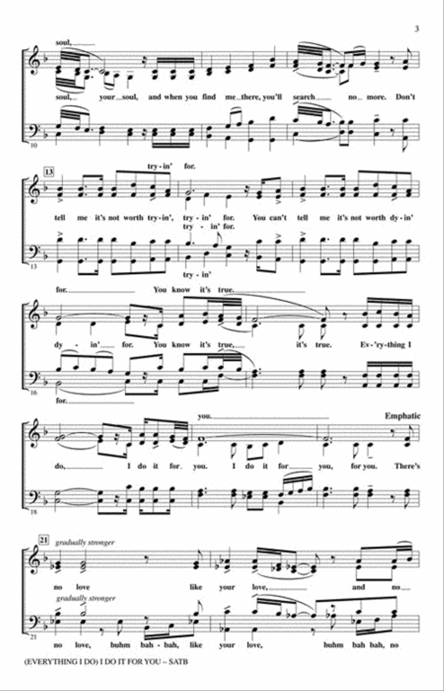 (Everything I Do) I Do It for You 4-Part scores gallery preview page 3