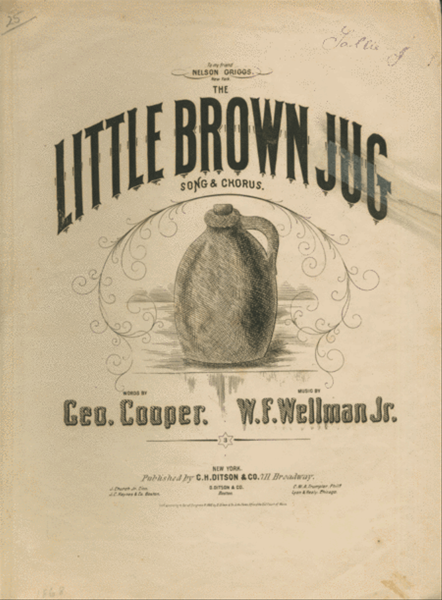 The Little Brown Jug. Song & Chorus Choir scores gallery preview page 1