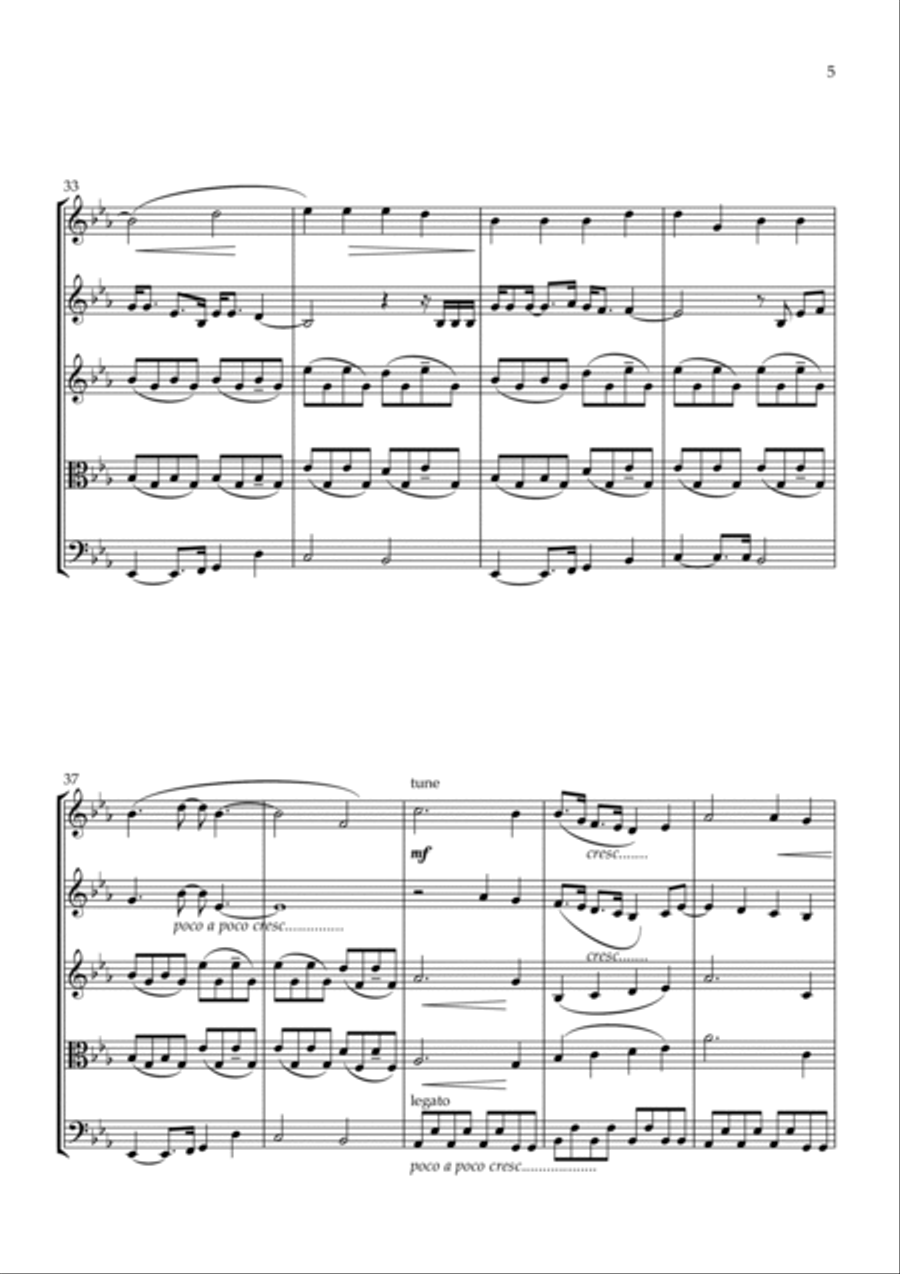 Fix You String Quartet scores gallery preview page 5