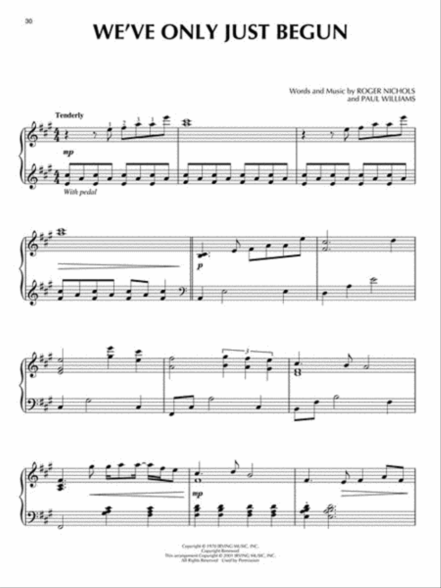 Love Songs for Weddings Piano Solo scores gallery preview page 4