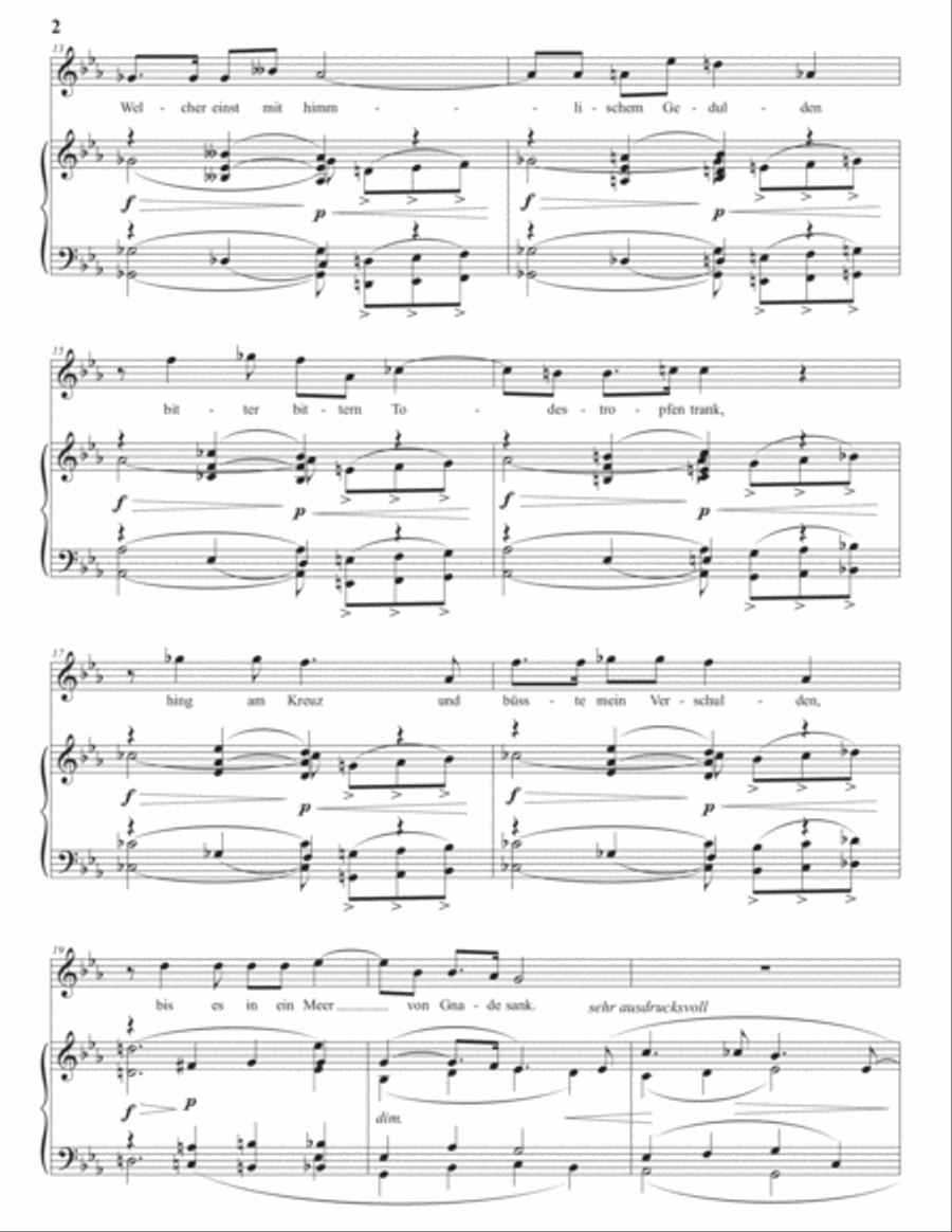 WOLF: Wo find' ich Trost (transposed to C minor) Voice scores gallery preview page 3