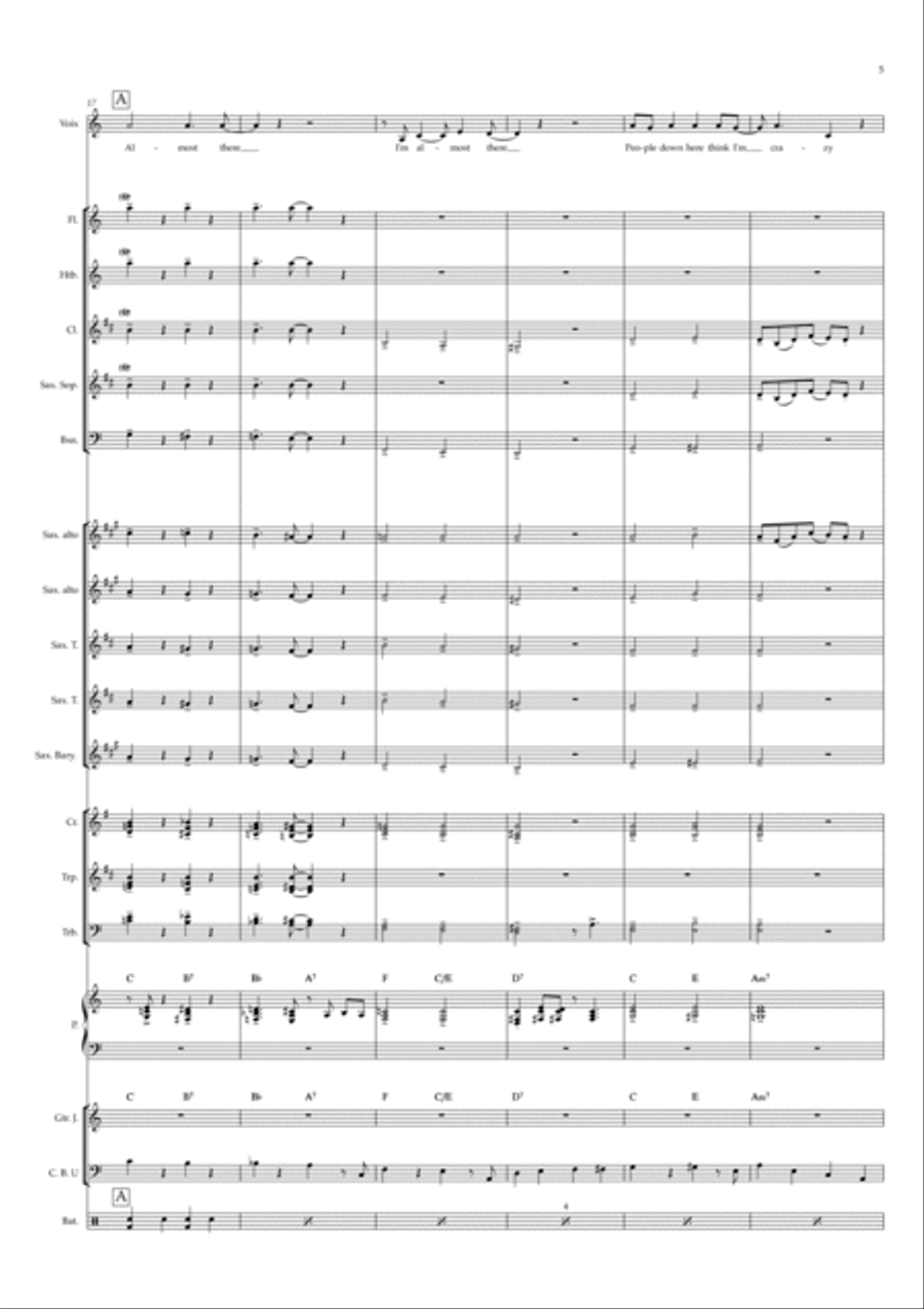 Almost There Jazz Ensemble scores gallery preview page 5