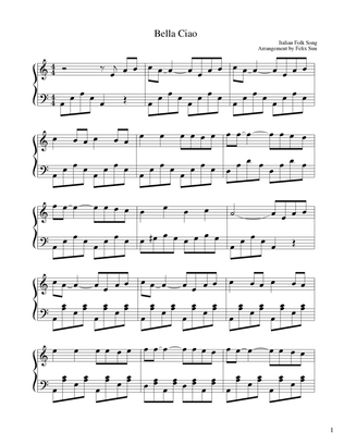Bella Ciao (Italian Folk Song) - Beautiful Easy Arrangement
