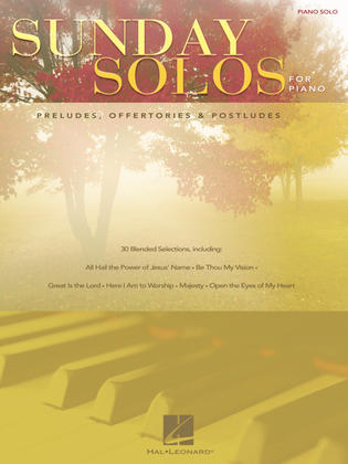 Book cover for Sunday Solos for Piano