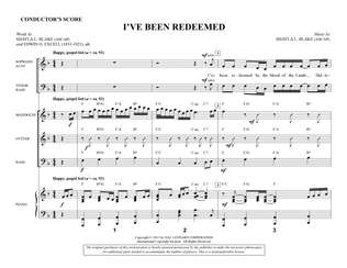 Book cover for I've Been Redeemed - Score