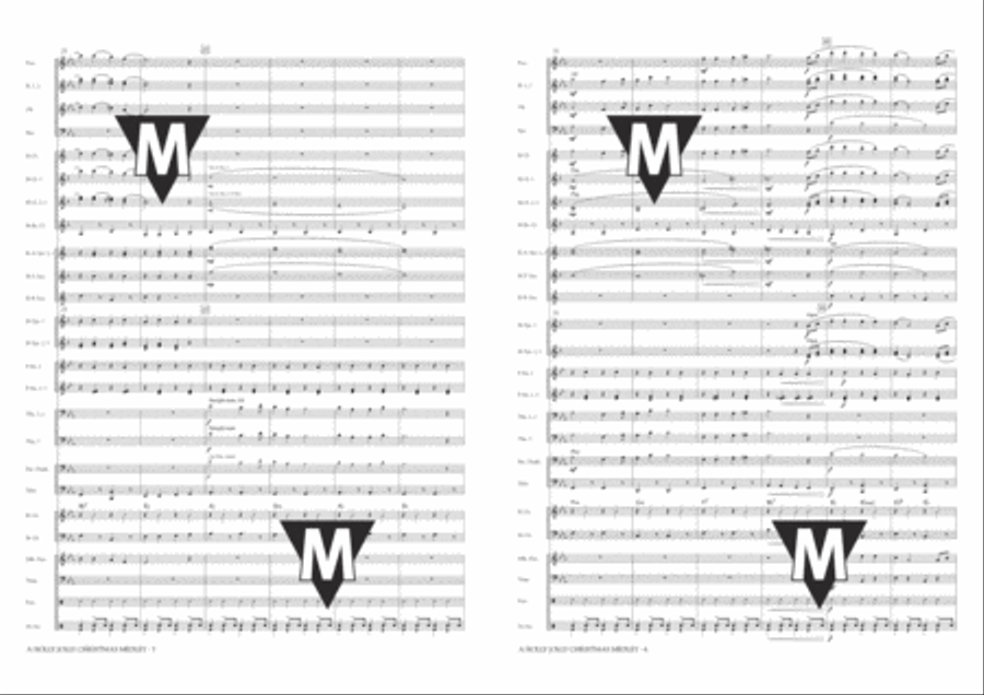 A Holly Jolly Christmas Medley Concert Band scores gallery preview page 4
