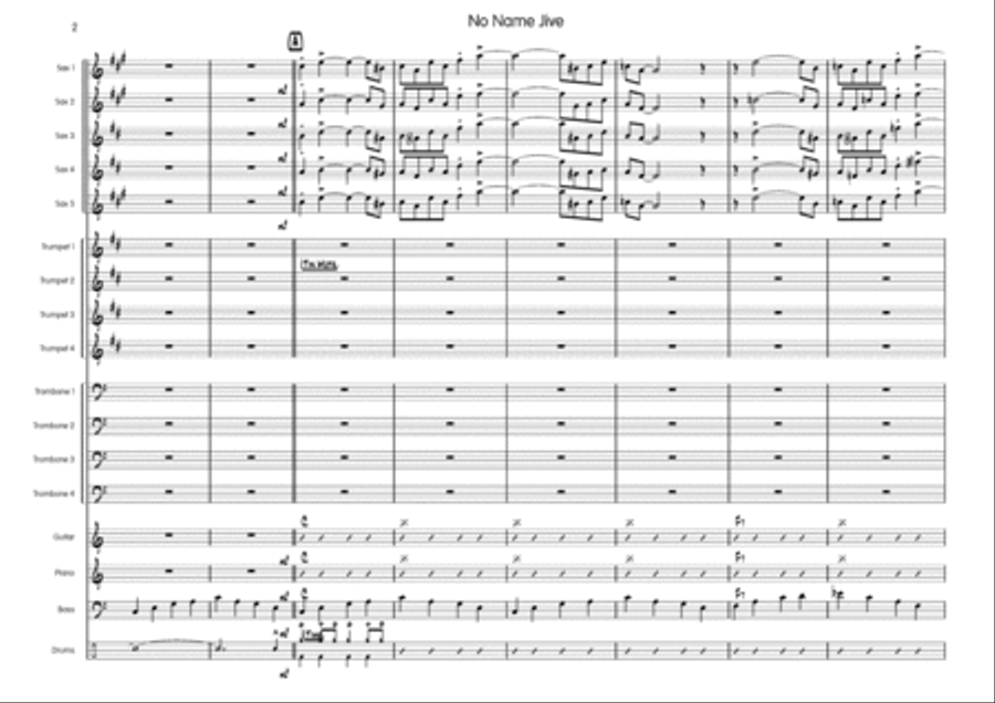 No Name Jive Big Band scores gallery preview page 3