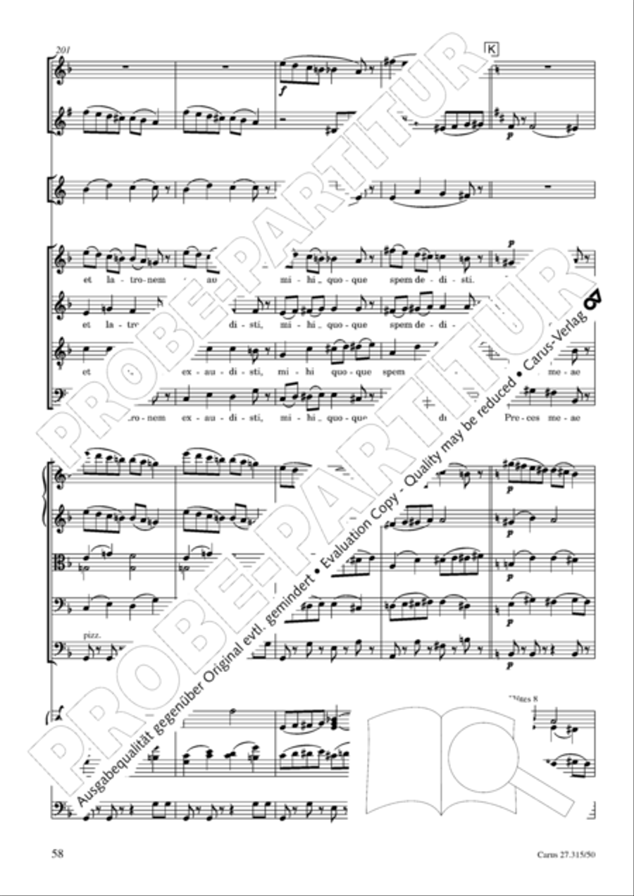 Requiem in C major 4-Part scores gallery preview page 61