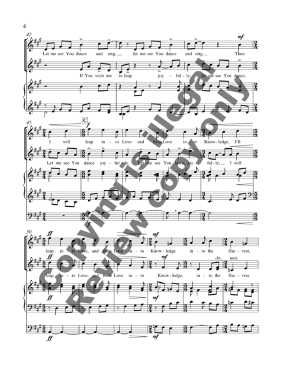 I Cannot Dance, O Lord 2-Part scores gallery preview page 9