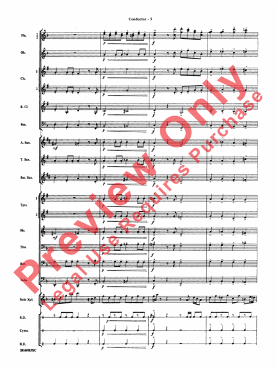 Fiddle-Faddle Concert Band scores gallery preview page 8