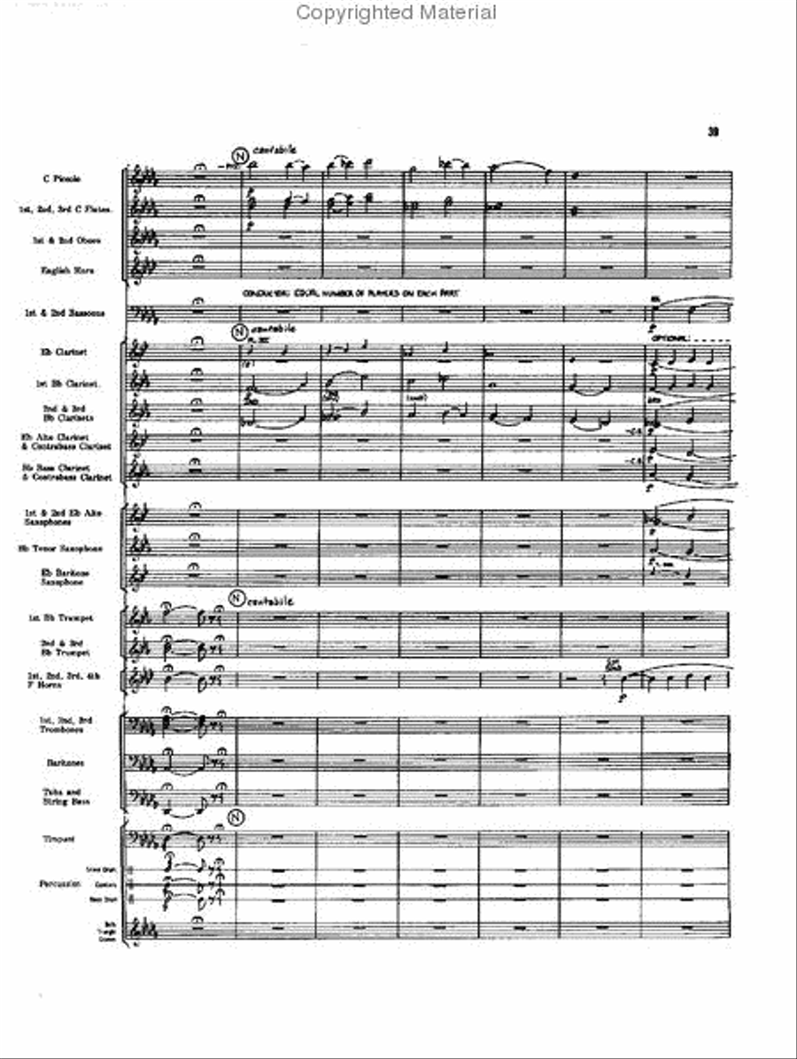 Caccia and Chorale Concert Band scores gallery preview page 38