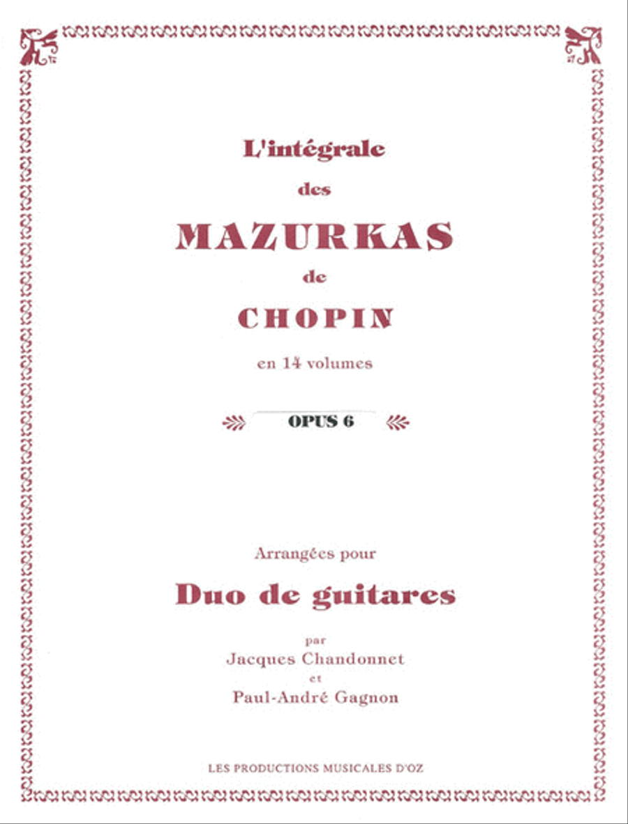 Mazurkas, op. 67, Vol. 12