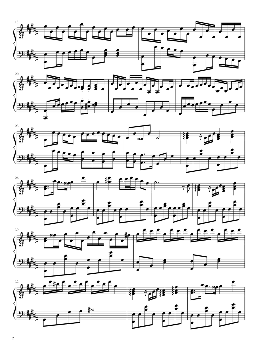Flower Dance Piano Solo scores gallery preview page 2