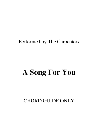 Book cover for A Song For You
