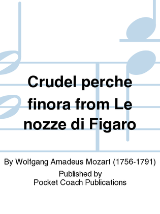 Book cover for Crudel perche finora from Le nozze di Figaro
