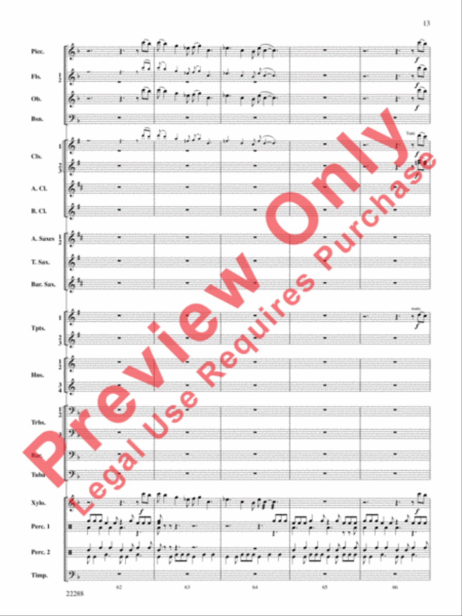 Mandjiani Mandjiani Concert Band scores gallery preview page 14