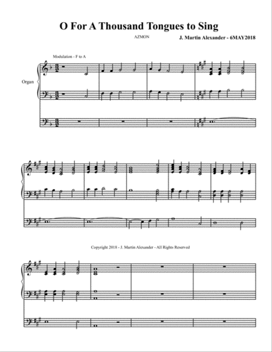 Hymn Introductions and Modulations - Book XIII Organ Solo scores gallery preview page 3