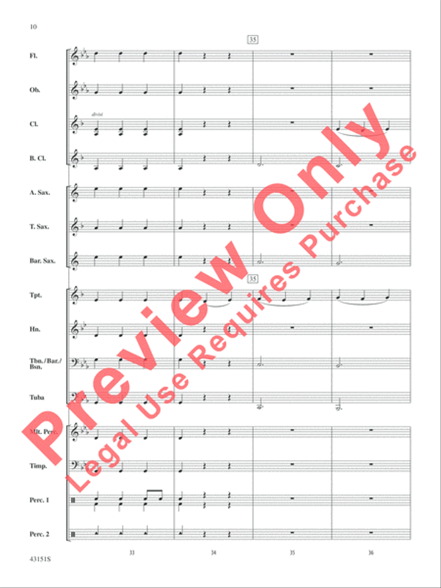 Triple Threat Concert Band scores gallery preview page 11