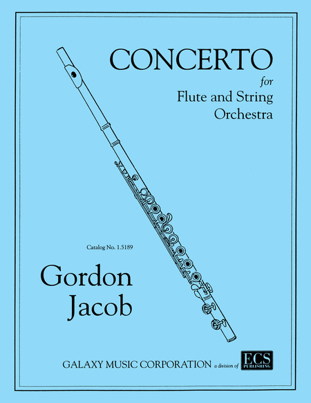 Concerto for Flute and Strings, No. 1 (Flute part and Piano Score)